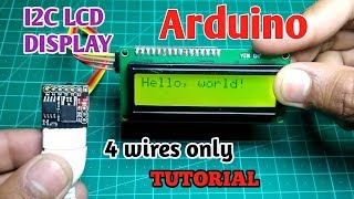 I2C LCD with Arduino  convert a SPI LCD to I2C with PCF8574 [upl. by Adamsen]