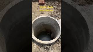 Septic Tank civilconstruction construction civilengineering shortsfeed house [upl. by Neik]