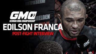 Edilson Franca POSTFIGHT Interview I GMC34 [upl. by Sualocin]