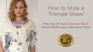 How to Style a Triangle Shawl [upl. by Dubois]