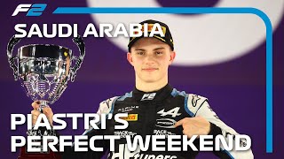 Oscar Piastris ChampionshipDefining F2 Weekend  2021 Saudi Arabian Grand Prix [upl. by Nada]