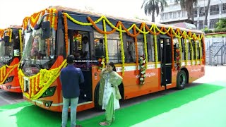 TTD Inaugurates Ten Electric Free Buses For Tirumala Devotees [upl. by Meilen]