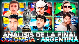 ANALISIS DE LA FINAL ARGENTINA VS COLOMBIA QUIEN GANARA LA COPA AMERICA DEBATE DE SELECCIONES [upl. by Omiseno135]