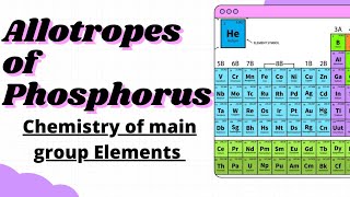 Allotropes Of Phosphorus  Chemistry of P block elements Main group Elements CSIR NET Gate [upl. by Cerf]