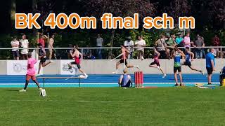 BK 400m cad amp sch 400m final mannen Nivelles 01092024 [upl. by Ydnyl]