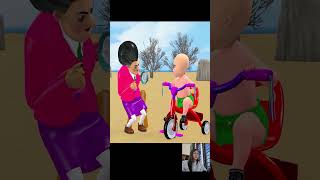 Scary Teacher 3D vs Squid Game Doctor Rescuing Pregnant DOLL Help Baby To Eat Challenge shorts [upl. by Kcirted]