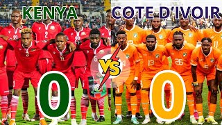 ♦️KENYA 0 VS COTE DIVOIR 0  ELIMINATOIRE COUPE DU MONDE [upl. by Kramer]