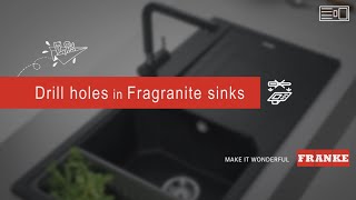 How to drill holes in a Fragranite Sink [upl. by Hugibert]