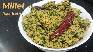 Millet Rice bath Little millet Rice bathMethi Ricementhe rice bath milletsrecipes lunchbox [upl. by Ann-Marie509]