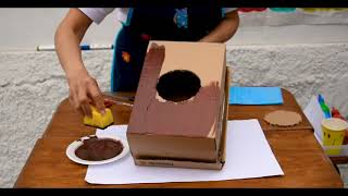 Taller de arte 39 Cajón peruano con caja de zapatillas Nivel Inicial  Nido aventuras [upl. by Hsepid]