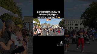 BerlinMarathon2024 BerlinMarathonHighlights FullMarathonRecap BerlinMarathonLive BerlinRunning [upl. by Ydnyc661]