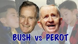 George Bush vs Ross Perot  A 10 year olds tribute to Dana Carvey and SNL [upl. by Wack521]