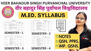 VBSPU MED SYLLABUS NOTES QUESTION PAPERS IMPORTANT QUESTIONS  VEER BAHADUR SINGH PURVANCHAL [upl. by Merrilee]