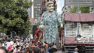 Les géants de la compagnie ROYAL de LUXE Nantes Perth Liverpool [upl. by Ialohcin]