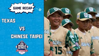 Game Highlights Chinese Taipei tops Texas to finish 3rd in the Little League Baseball World Series [upl. by Stedmann]