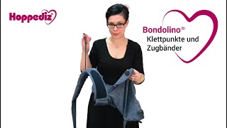 Babytrage Bondolino Plus  Hoppediz  Klettpunkte und Zugbänder [upl. by Karla103]