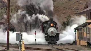 Southern Pacific 18 suffers shattered piston on the Durango and Silverton [upl. by Margot325]