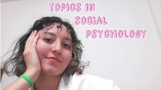 ODTÜ PSİKOLOJİ  Topics in Social Psychology ders tanıtım [upl. by Hirasuna]