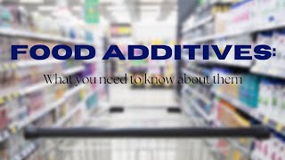 FOOD ADDITIVESENumbers What you need to know about them [upl. by Etana139]