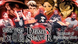 Demon Slayer  1x8 The Smell of Enchanting Blood  Group Reaction [upl. by Aneeres616]