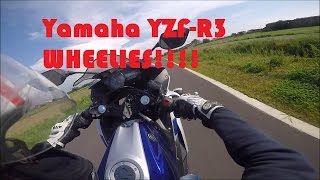 Yamaha R3 Wheelie Kcstunt [upl. by Dnalhsa81]