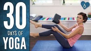 Day 6  SIX PACK ABS  30 Days of Yoga [upl. by Eciened]