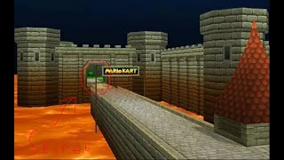 MKWii Secret N64 Bowsers Castle route [upl. by Ahsiatal]