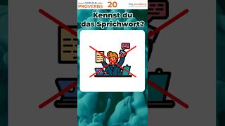 Sprichwort 20 The KEY to MASTERING German [upl. by Anaeli]