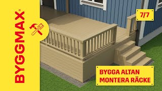 Bygga altan del 7 montera räcke [upl. by Wedurn]