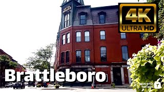 【4K】Brattleboro Vermont  Day Walk  July 2023 [upl. by Alban967]