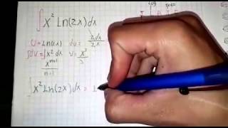 CALCULO INTEGRAL Integral de X2 ln2xdx [upl. by Oag]