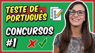 1 TESTE de PORTUGUÊS para CONCURSOS PÚBLICOS  Prof Letícia Góes [upl. by Harry]