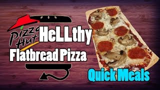 Quick Meals Pizza Hut Style Flatbread Pizza  HellthyJunkFood [upl. by Doone]