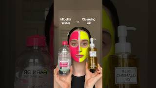 Micellar Water vs Cleansing Oil makeup makeupremover [upl. by Adnopoz]