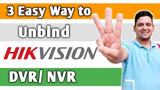 How to Unbind Hikvision DVRNVR via SADP Tool  Hikconnect or Hilook app  Local GUI HVR 40 of DVR [upl. by Quintana]