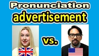 How to Pronounce ADVERTISEMENT in British and American English  ForB English Lesson [upl. by Zillah]