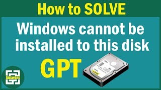 Solved Windows cannot be installed to this disk the selected disk is of the GPT partition style [upl. by Pawsner]