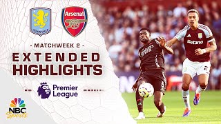 Aston Villa v Arsenal  PREMIER LEAGUE HIGHLIGHTS  8242024  NBC Sports [upl. by Absalom]