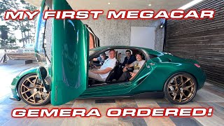 MY FIRST MEGACAR COST  Ordering the 2300 HP Koenigsegg Gemera [upl. by Twum572]