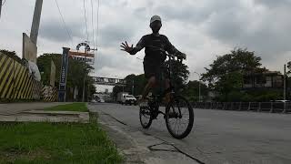 BIKEFRIENDLY BA ANG C5 ROAD PADYAK TO MARIKINA RIVERBANKS MALL VIA C5 ROADBTWIN FOLDING BIKE [upl. by Cooke388]