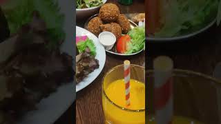 edgeware road restaurantalbalad yummyfood foodiekebab fishsalad falafel londondelicious [upl. by Hanej]