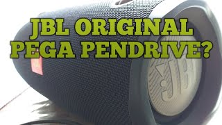 CAIXA DE SOM ORIGINAL DA JBL PEGA PENDRIVE [upl. by Conlen106]