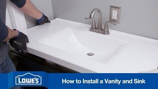 How To Install a Bathroom Vanity [upl. by Tolmann]