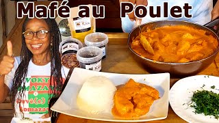 Mafé Au Poulet  Recette Africaine Simple Et Savoureuse [upl. by Ahsillek]