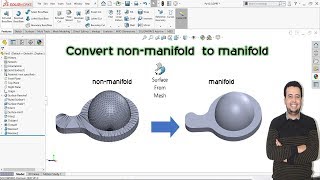 Surface from mesh │Solidworks mesh modeling│ [upl. by Fern301]