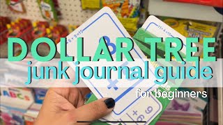 JUNK JOURNAL beginners guide from Dollar Tree  TONS of ideas [upl. by Ayamahs]