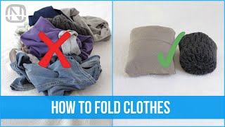 18 clothes folding and organization hacks  How to fold clothes  OrgaNatic [upl. by Damiani]