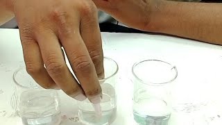 finding out given solutions are acid and basic using only blue litmus paper shorts experiment [upl. by Aihsotan]