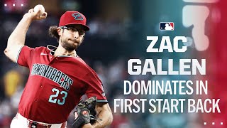 Zac Gallen tosses GEM in first start back for Dbacks off the IL [upl. by Nagyam]