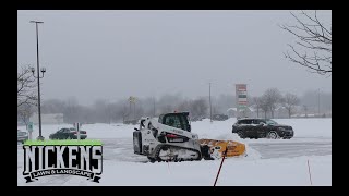 Plowing BIG Parking Lots IceSnow Storm February 23 2022 [upl. by Westfall44]